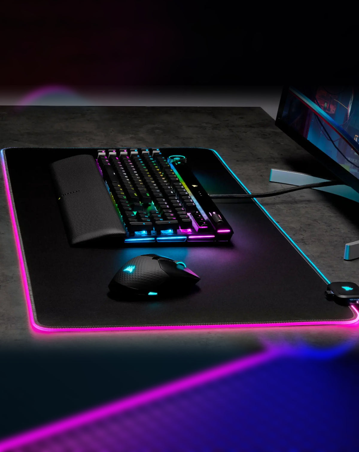 RGB Gaming Mouse Pad — 80x30cm, 3mm Thickness