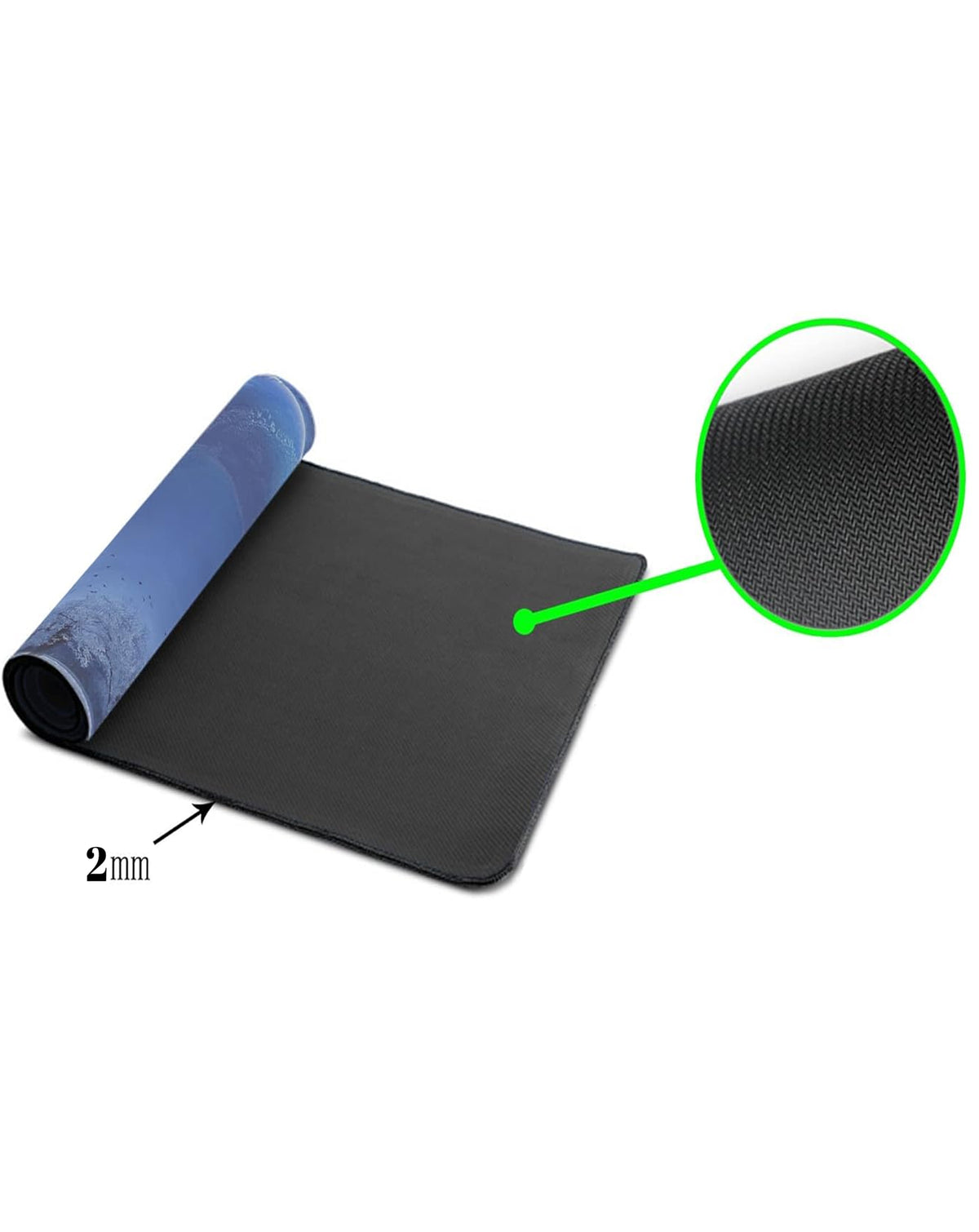 Nature Locked-Edge Mouse Pad — 26x21cm, 2mm Thickness