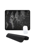 World Map Locked-Edge Mouse Pad — 26x21cm, 2mm Thickness