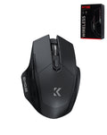 Bluetooth + 2.4G 6 Button Low-Latency Wireless Mouse — Black