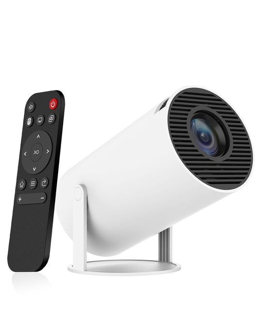 Android 11 Mini Projector with Remote Controller Bluetooth 5.0 — 720P HD / 140 Lumens / WiFi 2.4G / 5G, Not Returnable