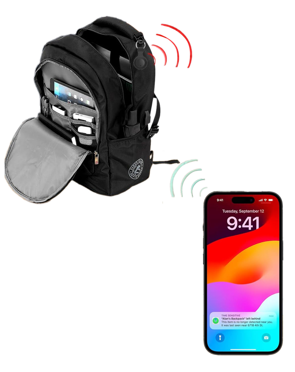 Smart Wireless Tag — Works with Apple Find My, 4 Pack