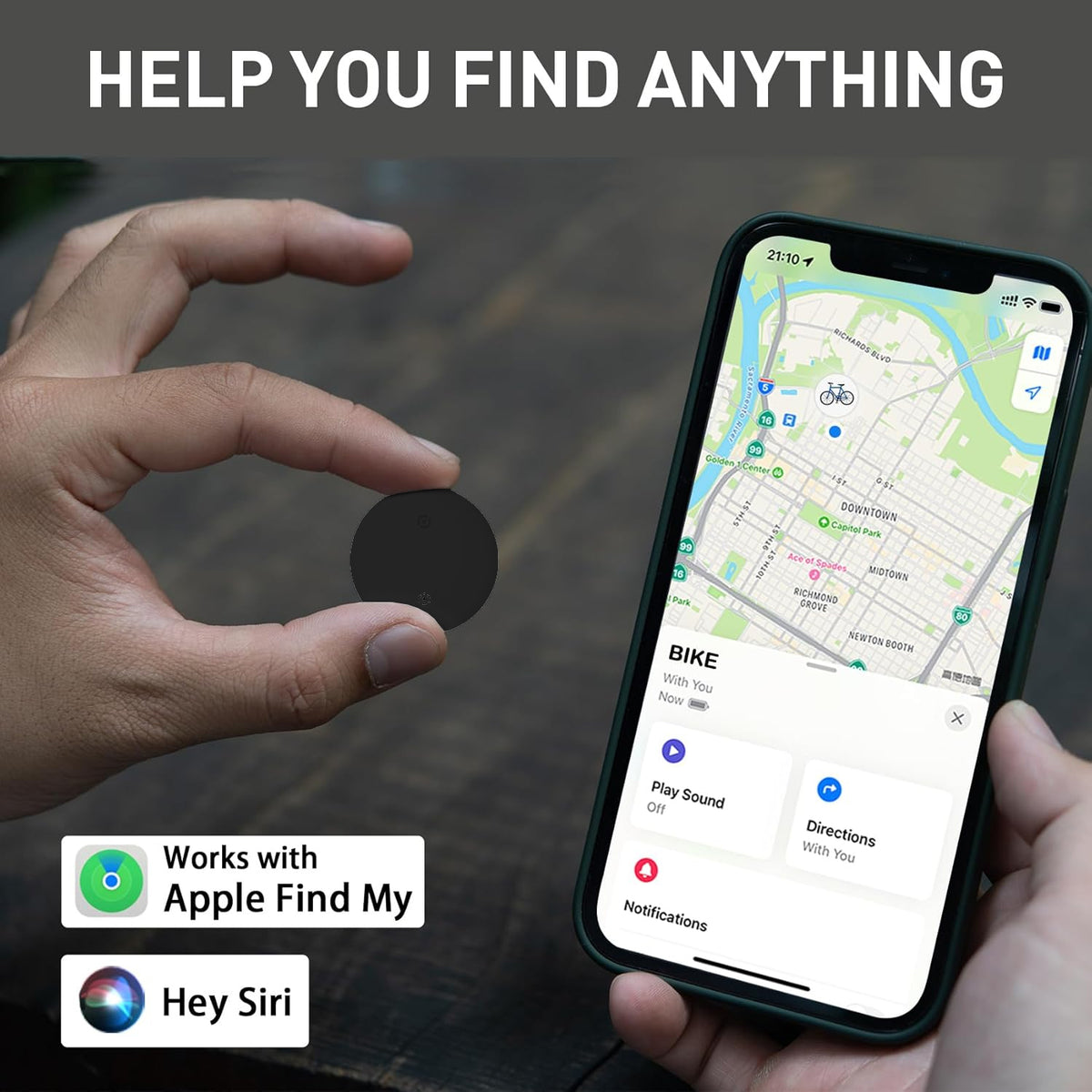Smart Wireless Tag — Works with Apple Find My, 4 Pack
