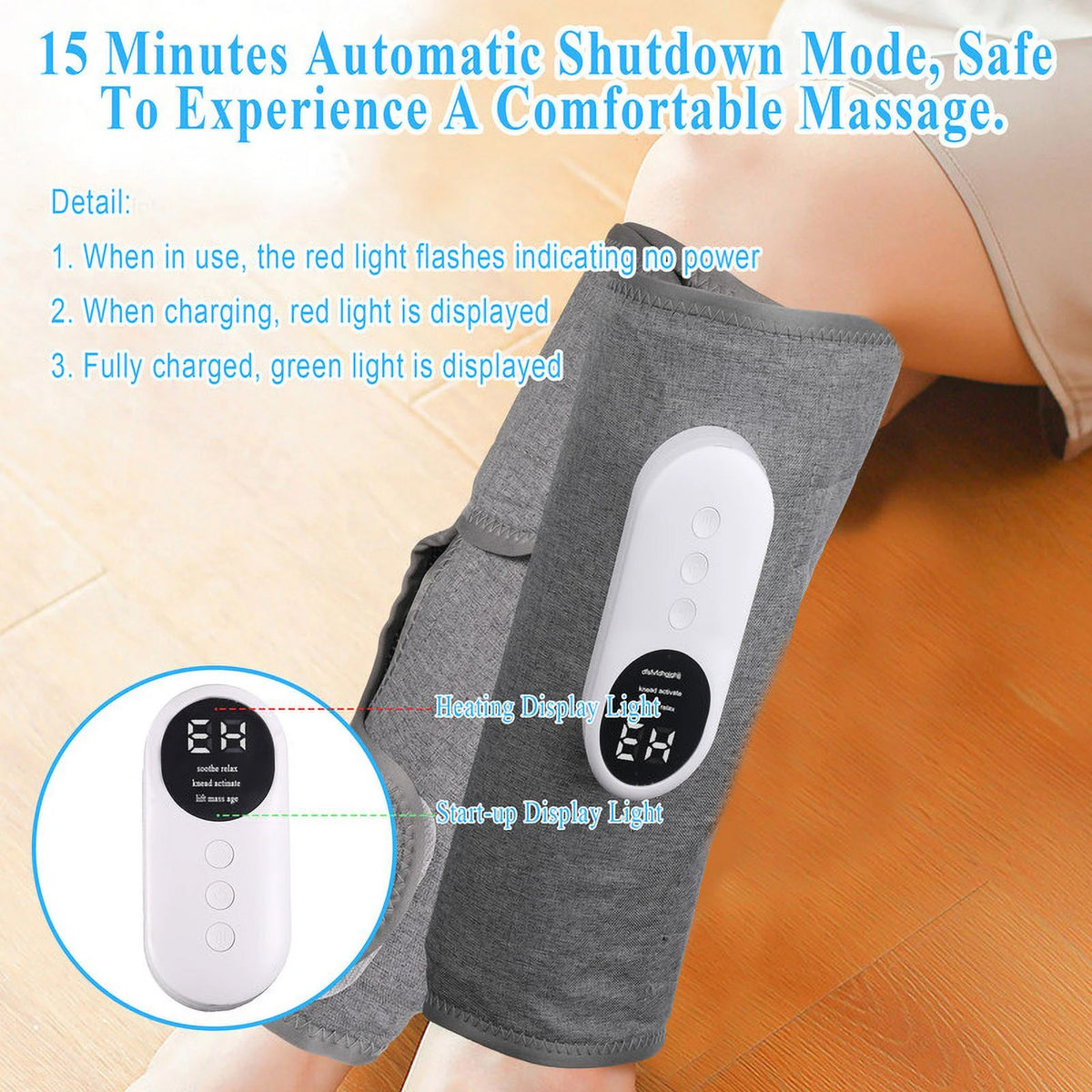 Rechargeable Multifunctional Heating Featured Leg Massager — 2 Piece Set