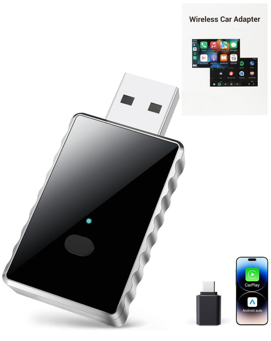 Wired to Wireless Carplay Adapter WiFi 6.0 for Ios