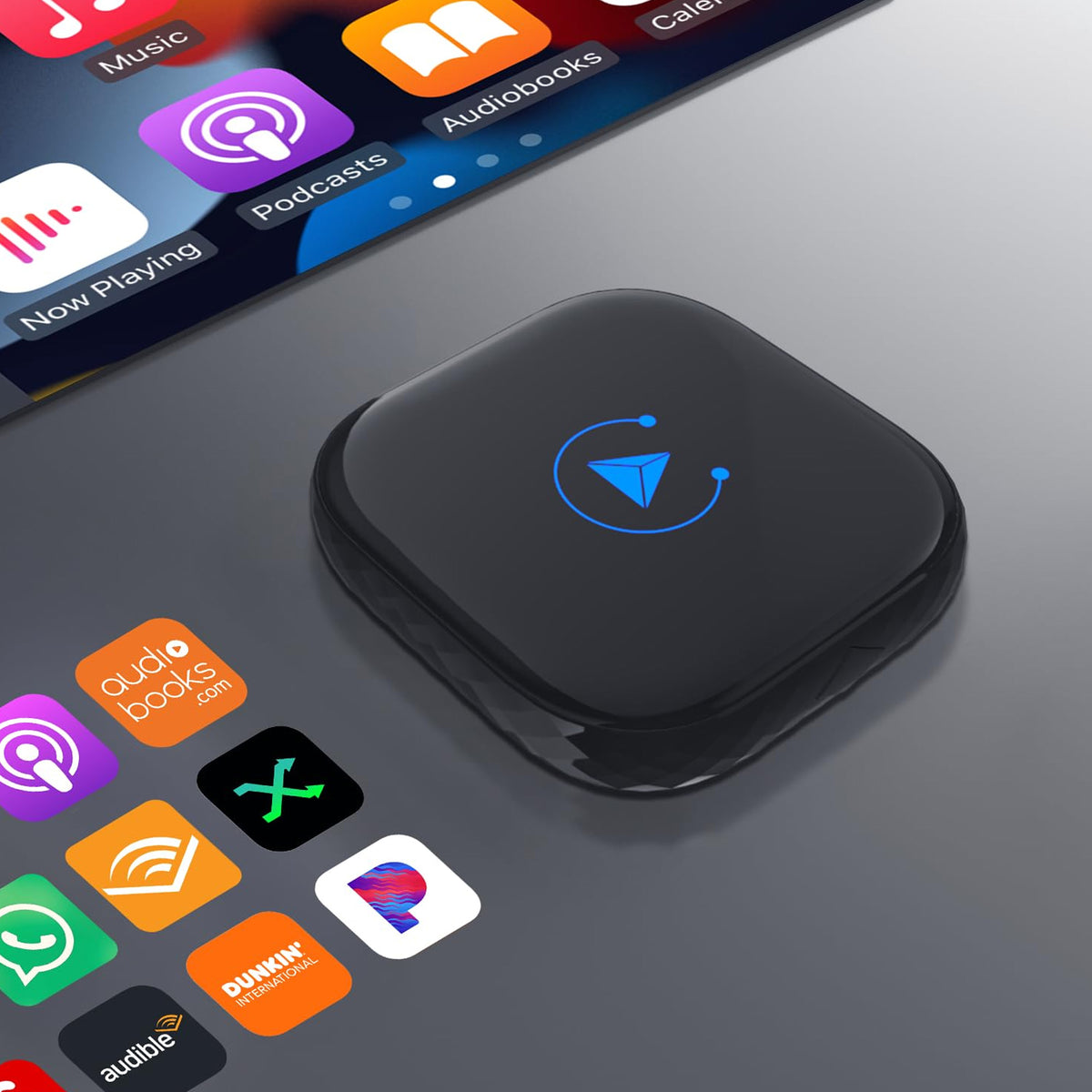 Wired to Wireless Dual Channel Carplay Adapter for Ios and Android