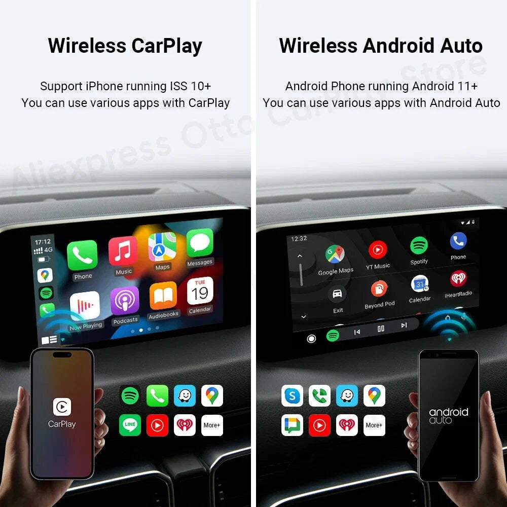 Wired to Wireless Carplay Adapter WiFi 5.0 for Ios and Android