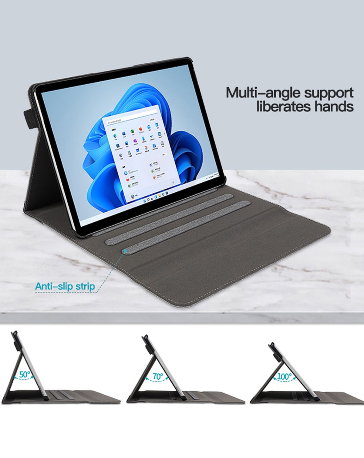 Protective Case for Surface Pro 9 / 10 / 11 — Black