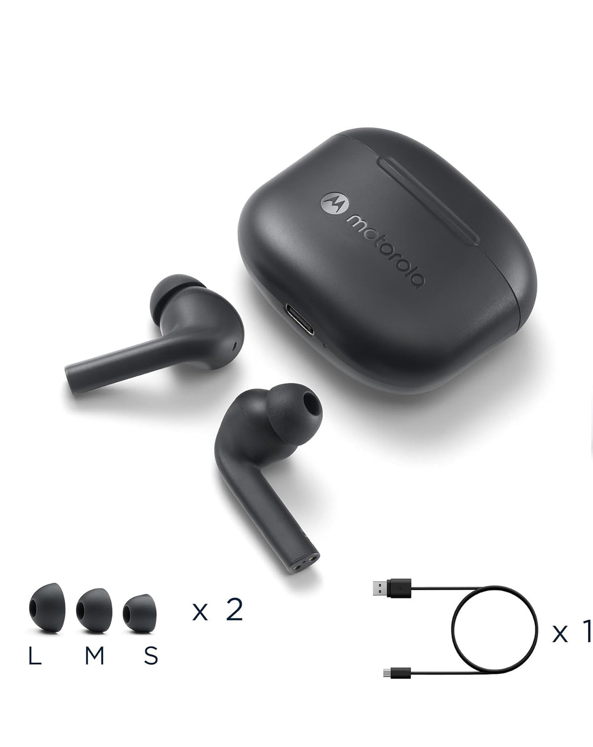 Motorola Buds 065 True Wireless Bluetooth Earbuds - Black