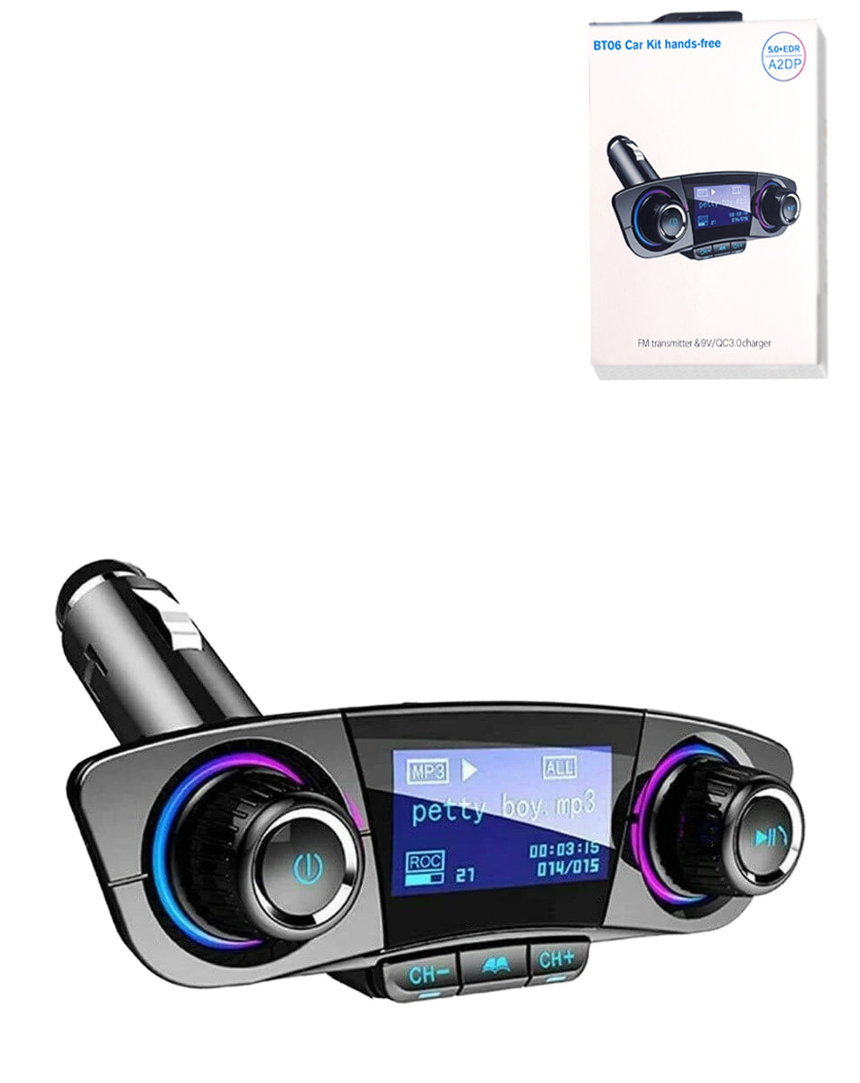 Bluetooth Car FM Transmitter MP3 Player Hands free Radio Adapter Kit USB Charger