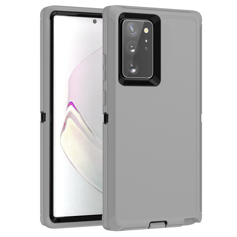 Heavy-Duty Shockproof Case for Galaxy Note 20 Ultra — Dark Gray & Black