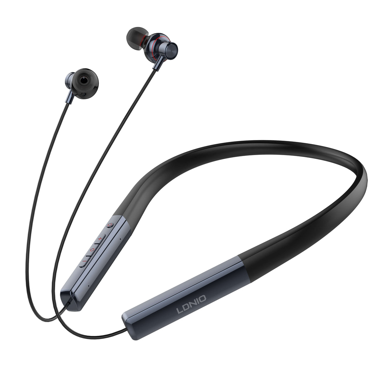 LDNIO N01 High Quality Neckband Headphones 5.3 Wireless — 500 mAh, Black / Blue