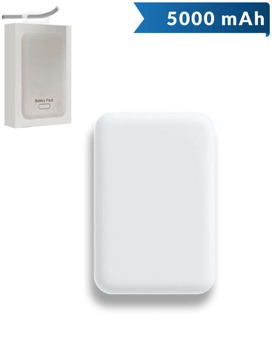 Wireless Charging MS Power Bank — White, 5000 mAh / 5W