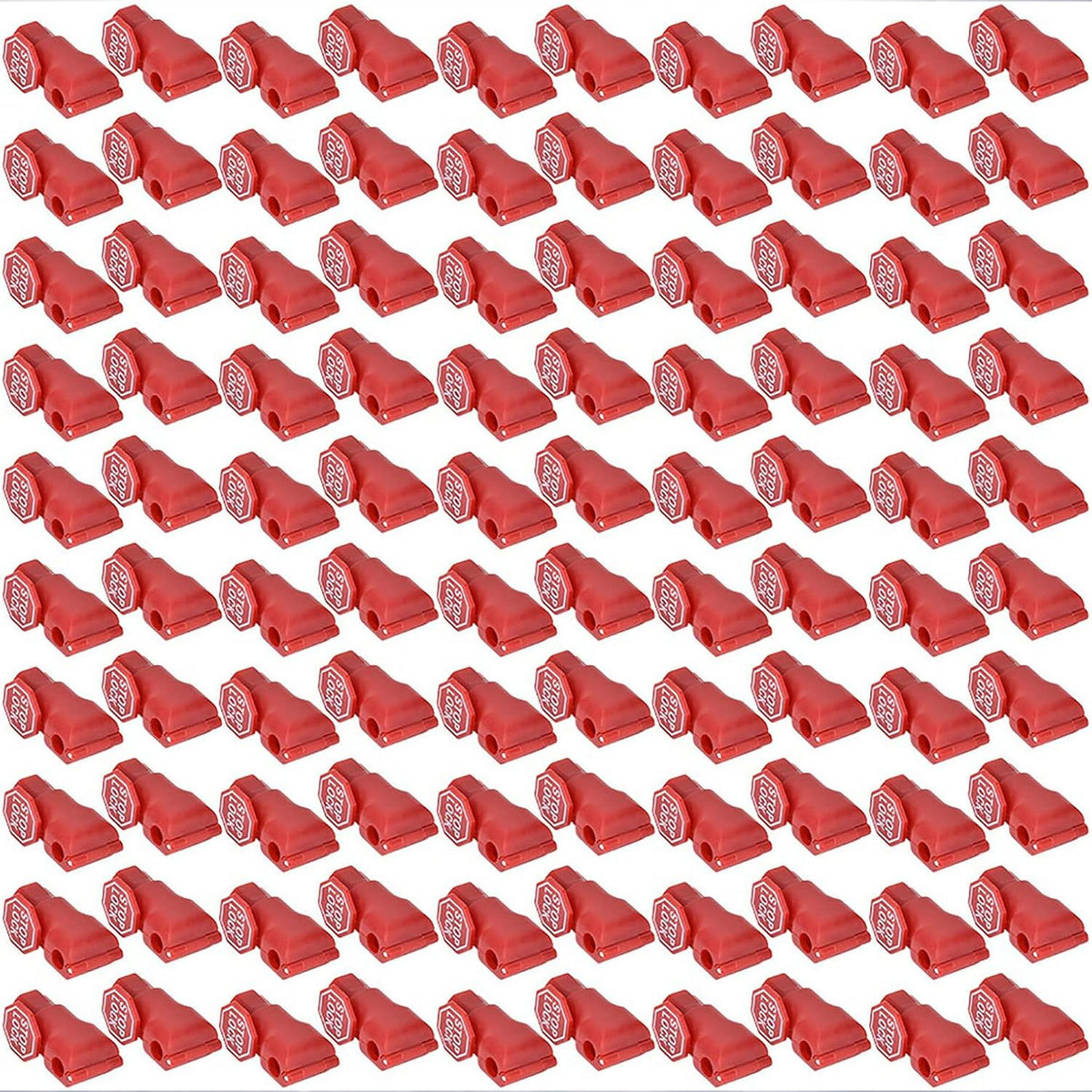 Peg Red Hook Locks with One Key to Open — 6mm, Pack of 100