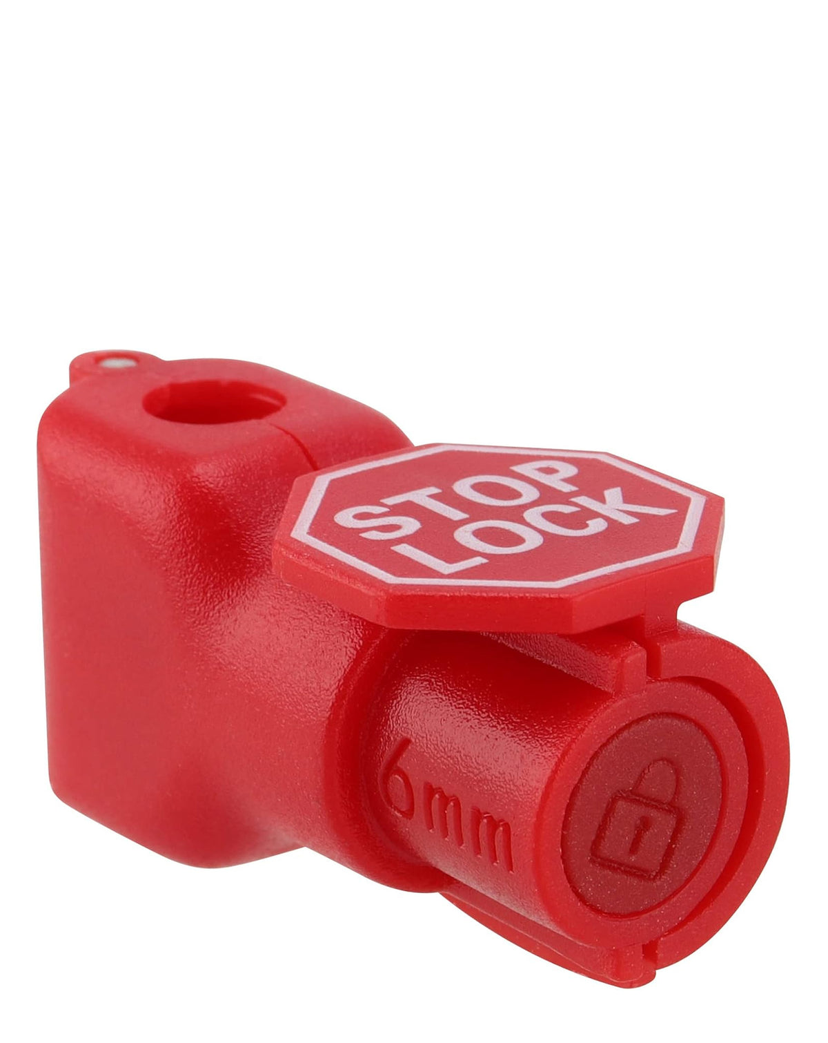 Peg Red Hook Locks with One Key to Open — 6mm, Pack of 100