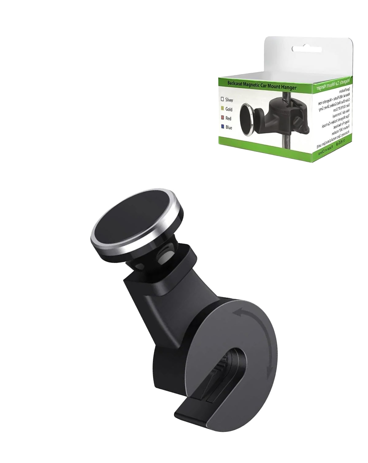 Universal 360 Rotation Magnetic Tablet / Phone Mount Holder For Backseat Headrest