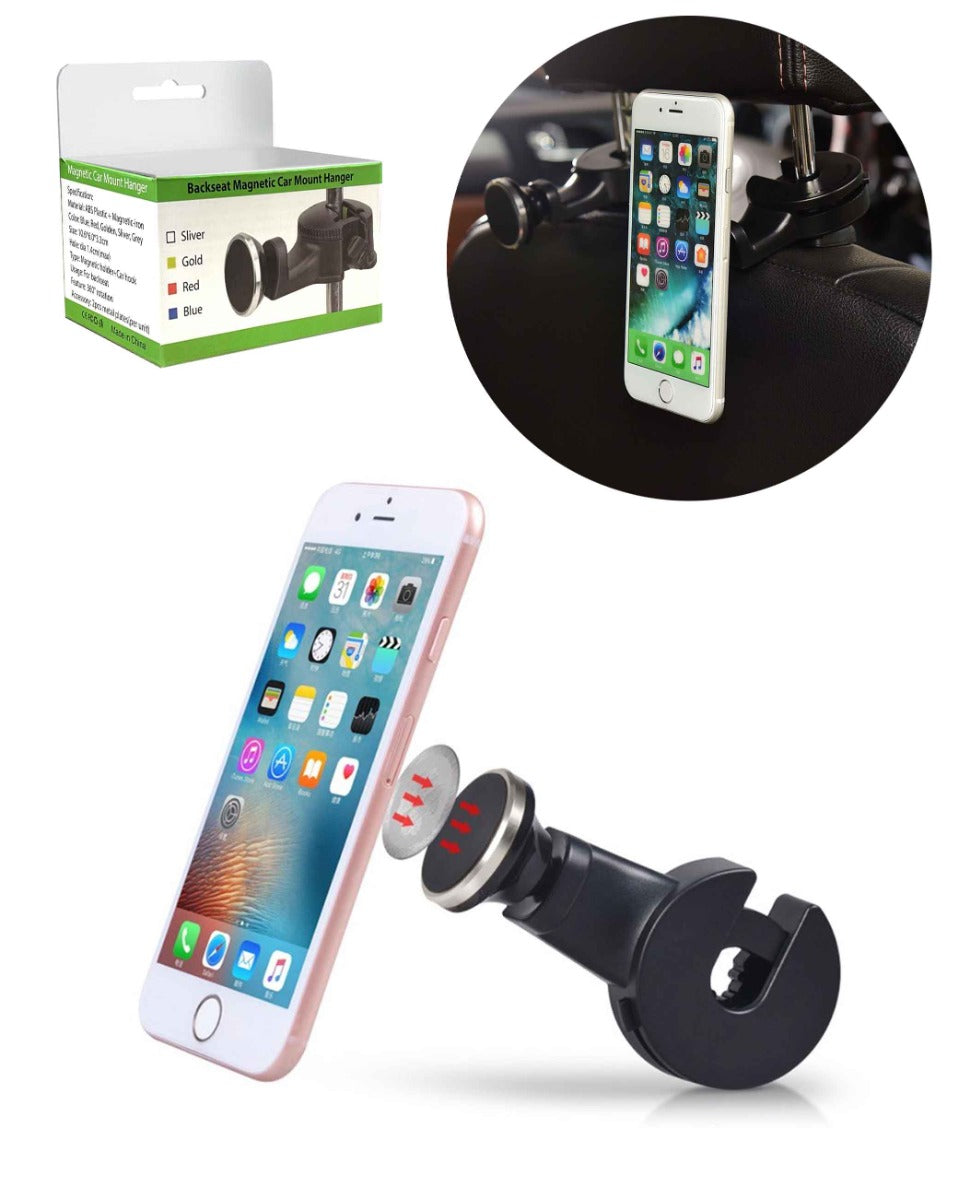Universal 360 Rotation Magnetic Tablet / Phone Mount Holder For Backseat Headrest