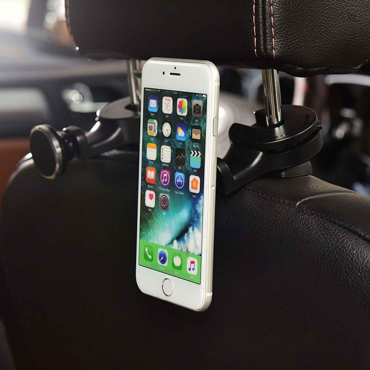 Universal 360 Rotation Magnetic Tablet / Phone Mount Holder For Backseat Headrest