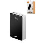 LDNIO PQ22 Power Bank with Digital Display — Black / White, 20000 mAh / 22.5W