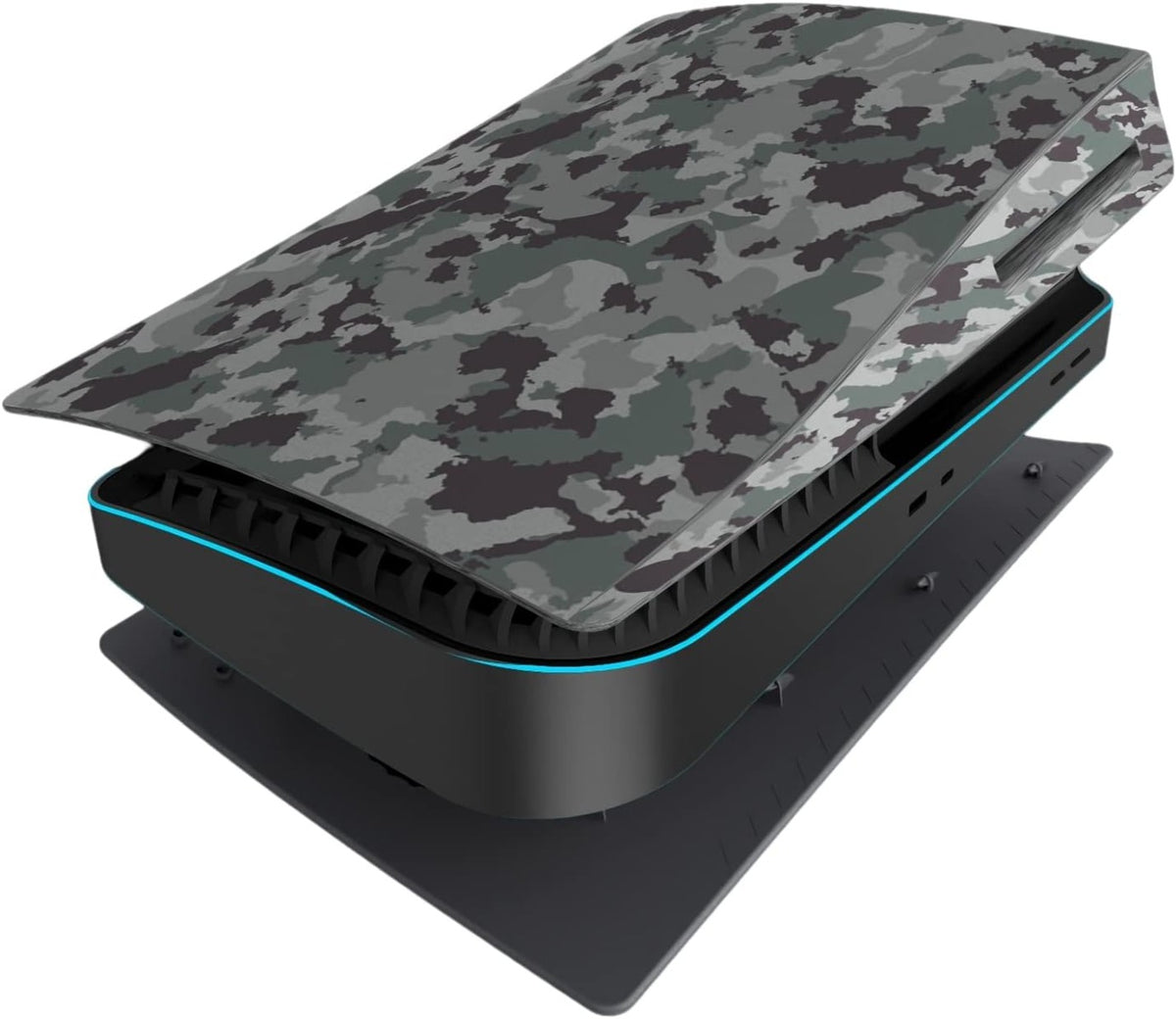 Faceplate Cover for PlayStation 5 Disc Edition — Camouflage, 2 Piece Set, NO Logo
