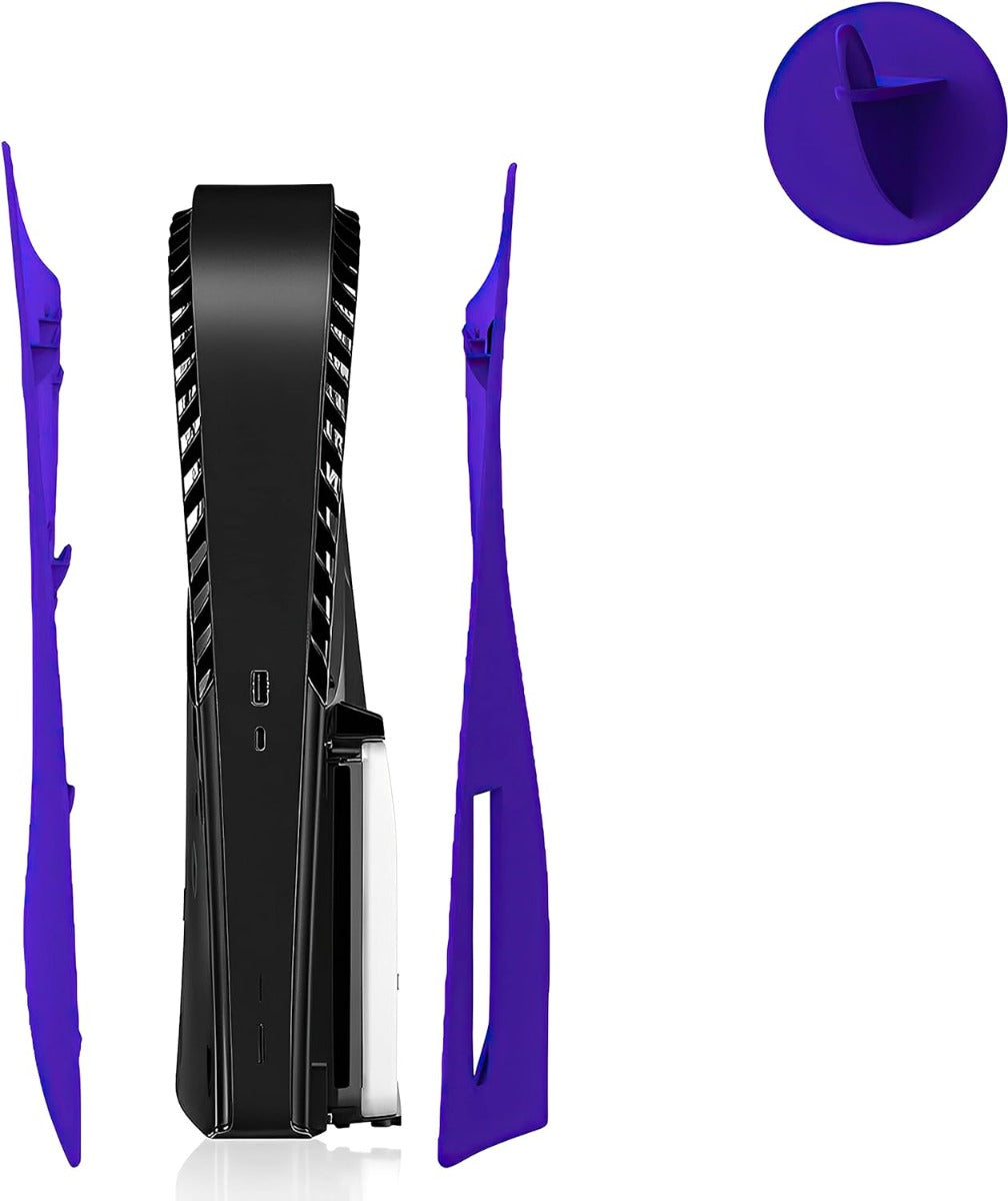 Faceplate Cover for PlayStation 5 Disc Edition — Purple, 2 Piece Set, NO Logo