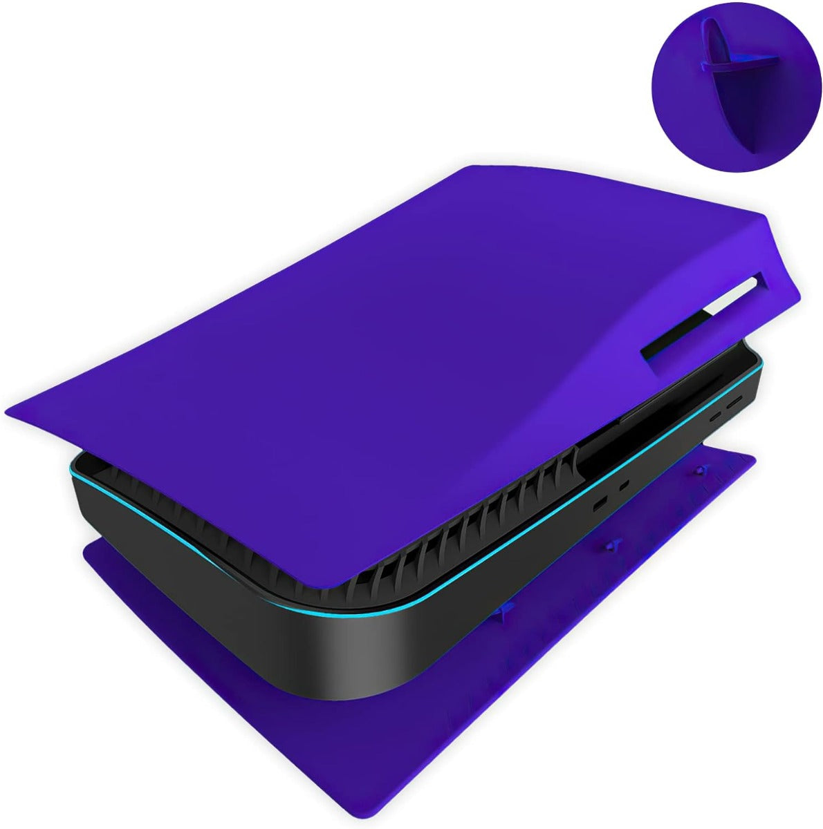 Faceplate Cover for PlayStation 5 Disc Edition — Purple, 2 Piece Set, NO Logo