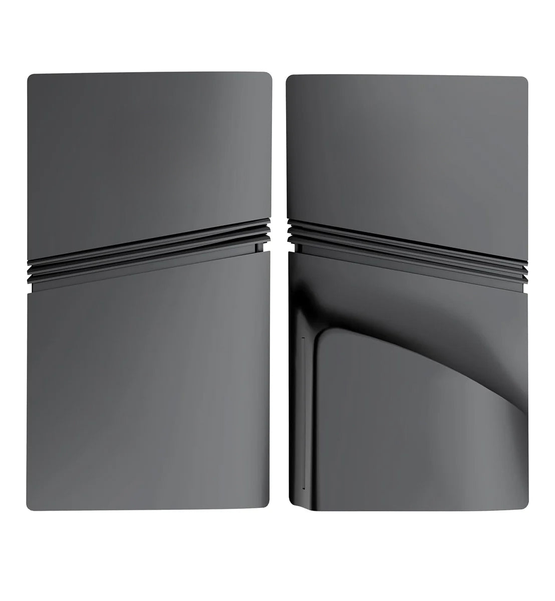 Faceplate Cover for PlayStation 5 Pro — Black, Disc Edition, NO Logo