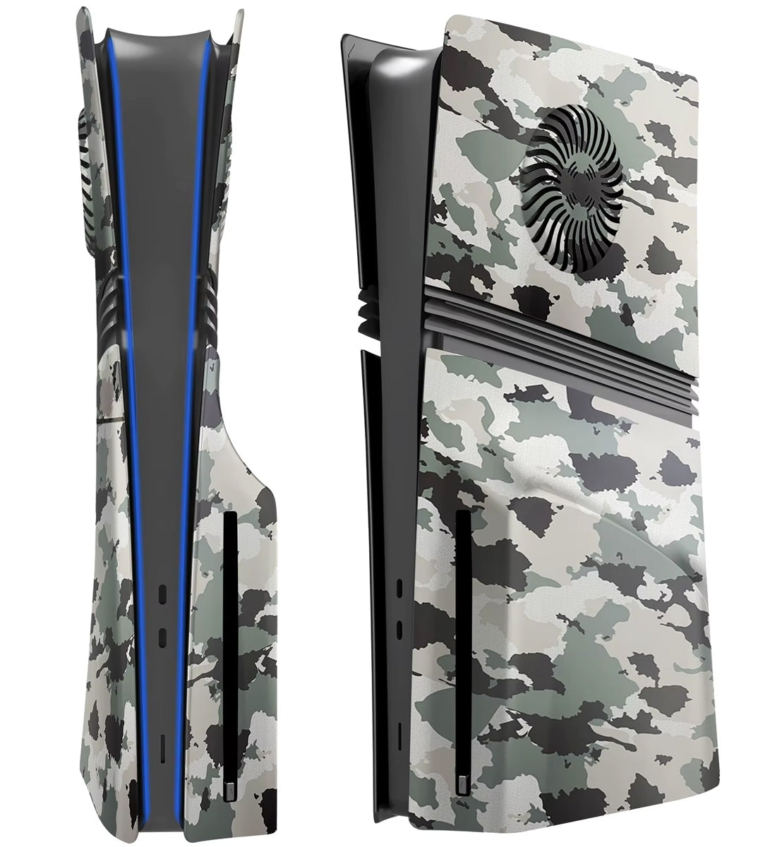 Faceplate Cover for PlayStation 5 Pro — Camo, Disc Edition, V2, NO Logo
