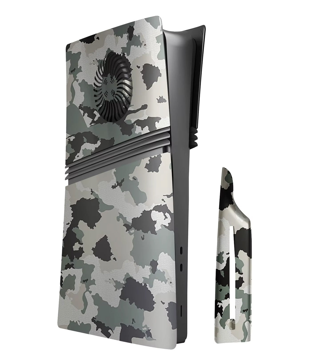Faceplate Cover for PlayStation 5 Pro — Camo, Disc Edition, V2, NO Logo
