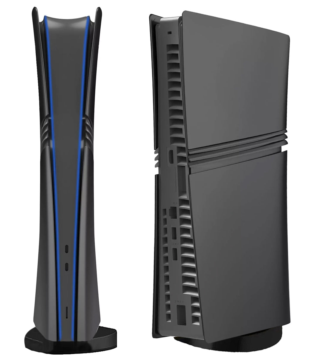 Faceplate Cover for PlayStation 5 Pro — Black, Digital Edition, NO Logo