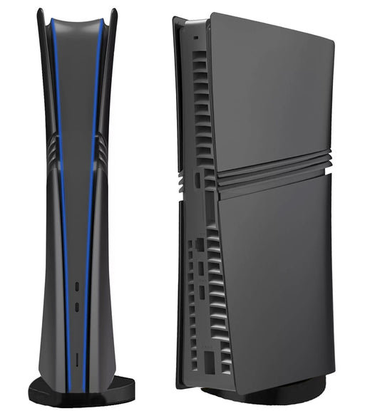 Faceplate Cover for PlayStation 5 Pro — Black, Digital Edition, NO Logo