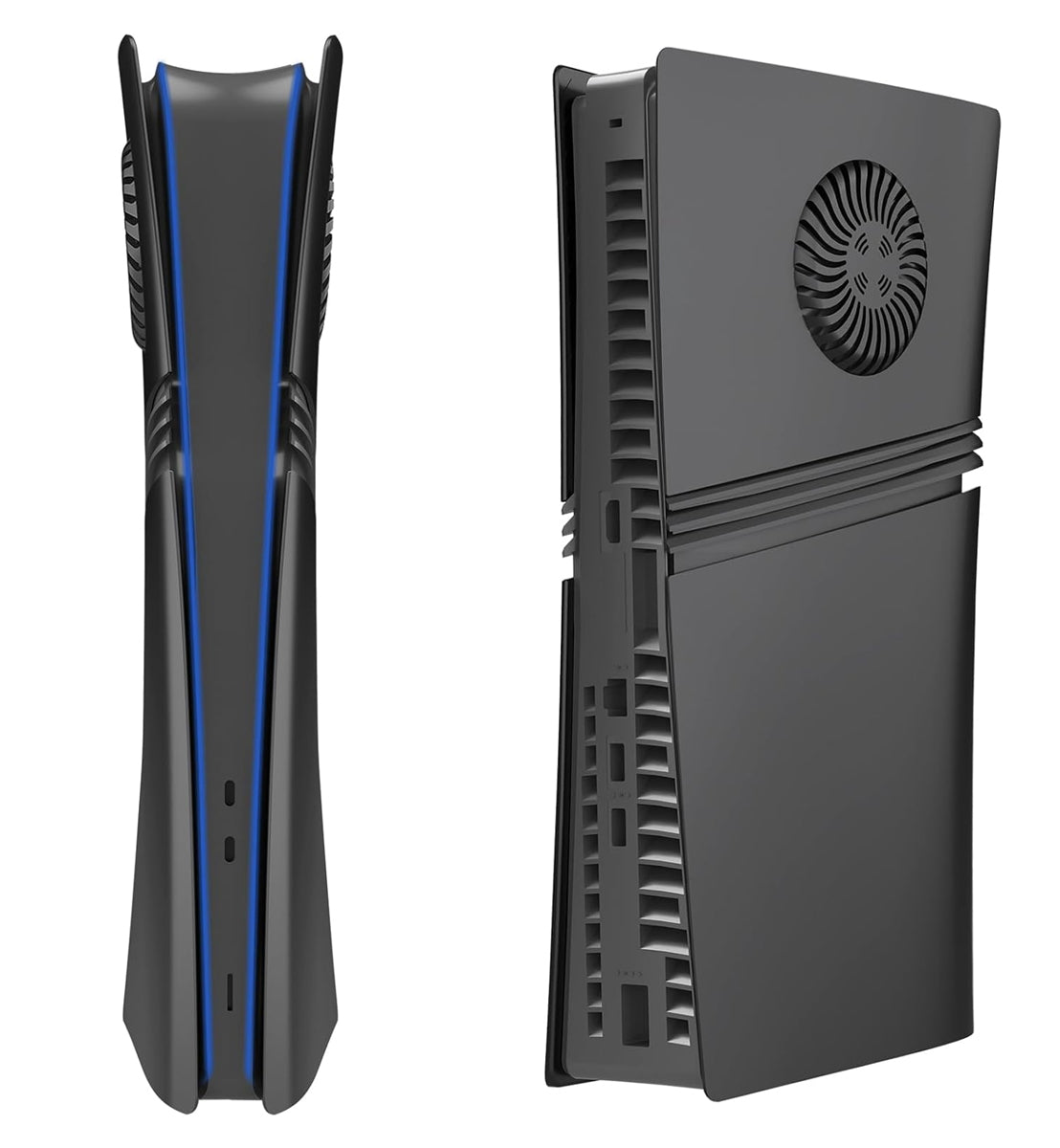 Faceplate Cover for PlayStation 5 Pro — Black, Digital Edition, V2, NO Logo
