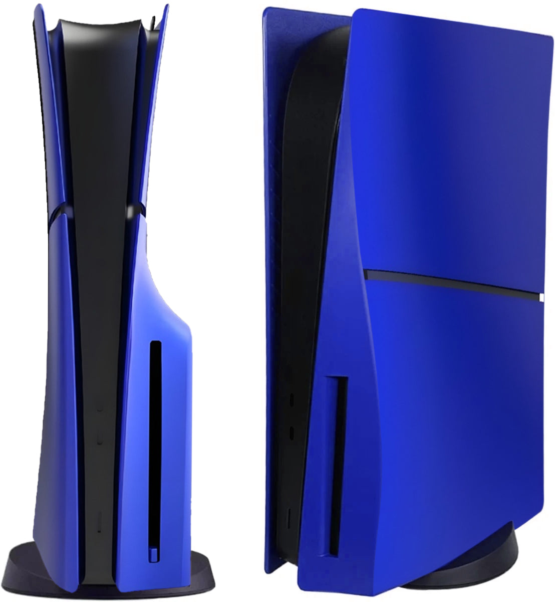 Faceplate Cover for PlayStation 5 Slim Disc Edition — Blue, 4 Piece Set, NO Logo