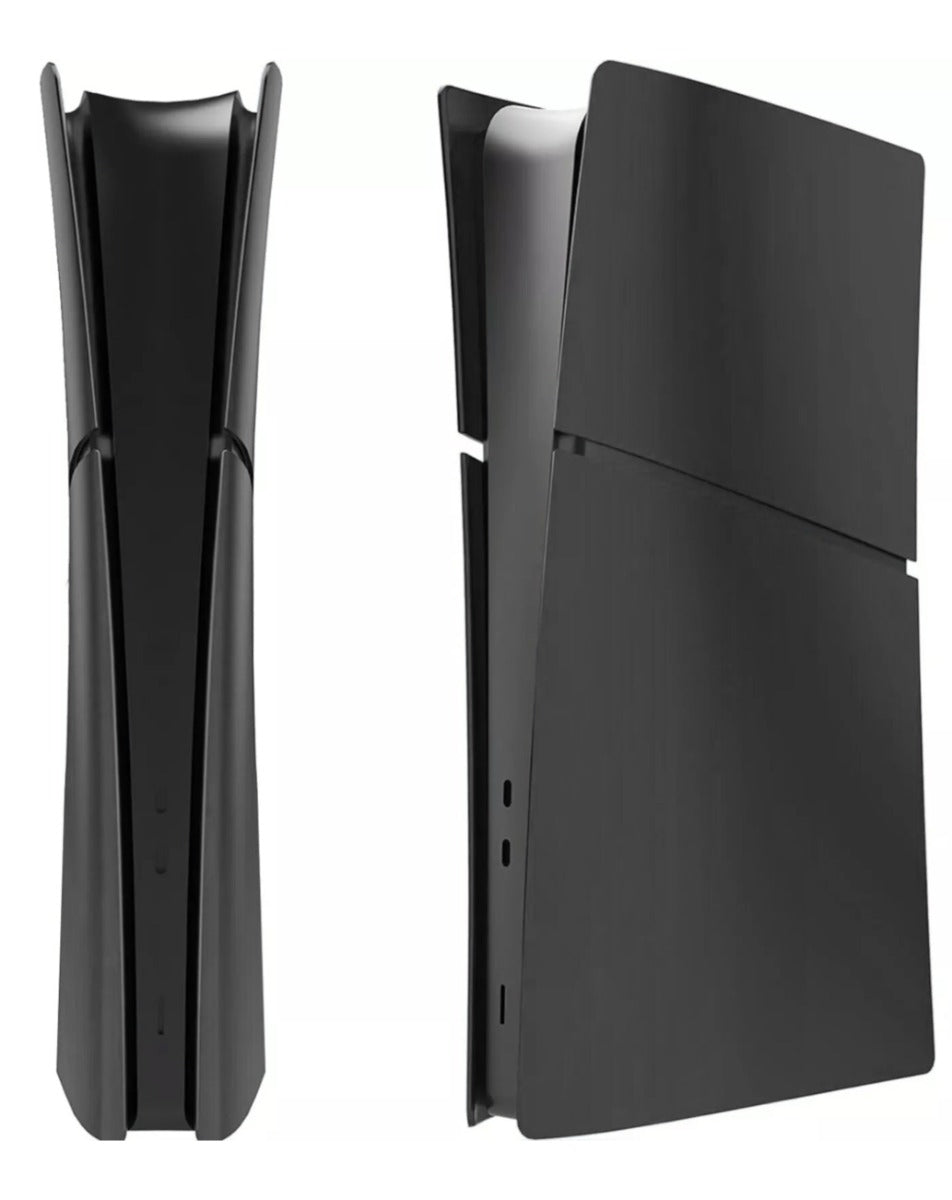 Faceplate Cover for PlayStation 5 Slim Digital Edition — Black, 4 Piece Set, NO Logo
