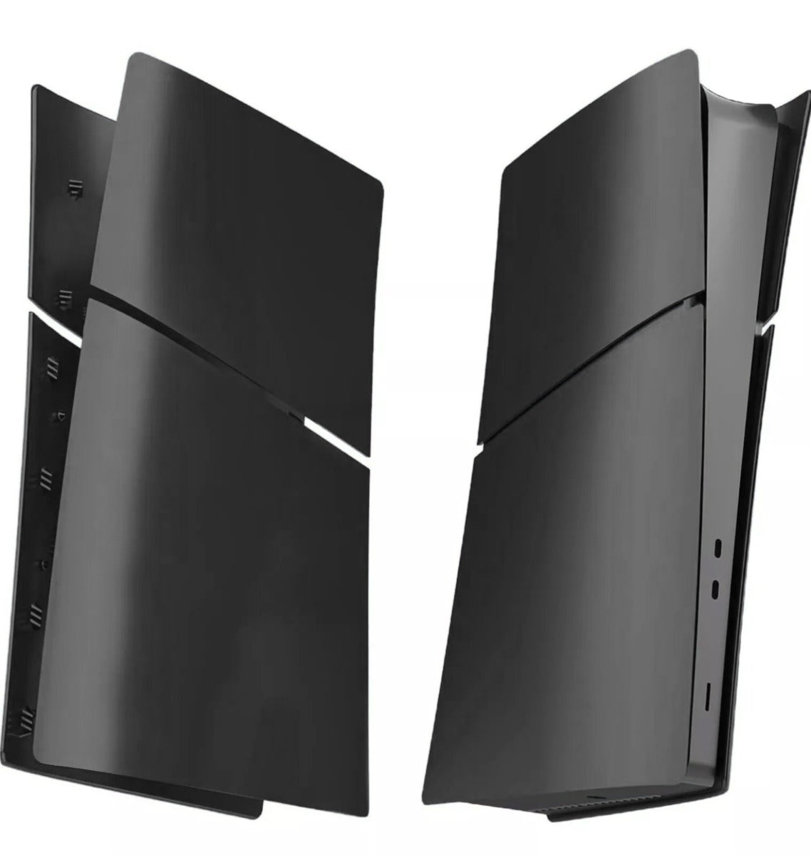 Faceplate Cover for PlayStation 5 Slim Digital Edition — Black, 4 Piece Set, NO Logo