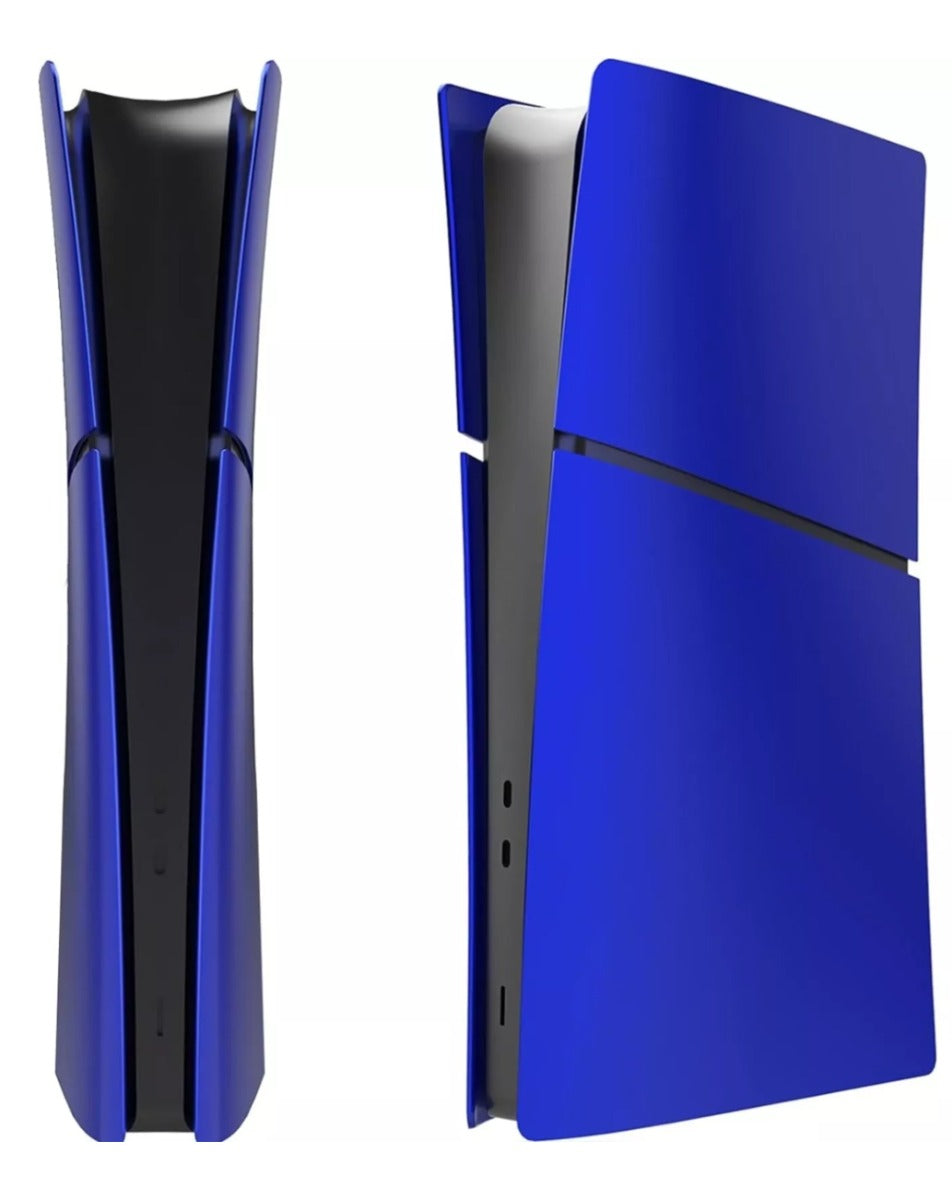 Faceplate Cover for PlayStation 5 Slim Digital Edition — Blue, 4 Piece Set, NO Logo