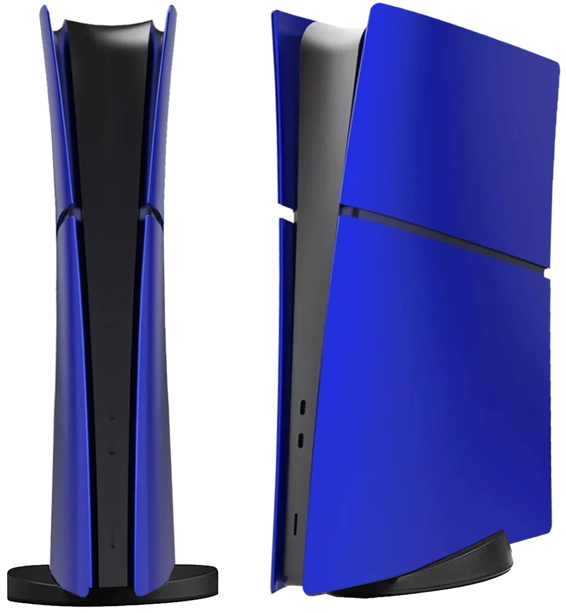 Faceplate Cover for PlayStation 5 Slim Digital Edition — Blue, 4 Piece Set, NO Logo
