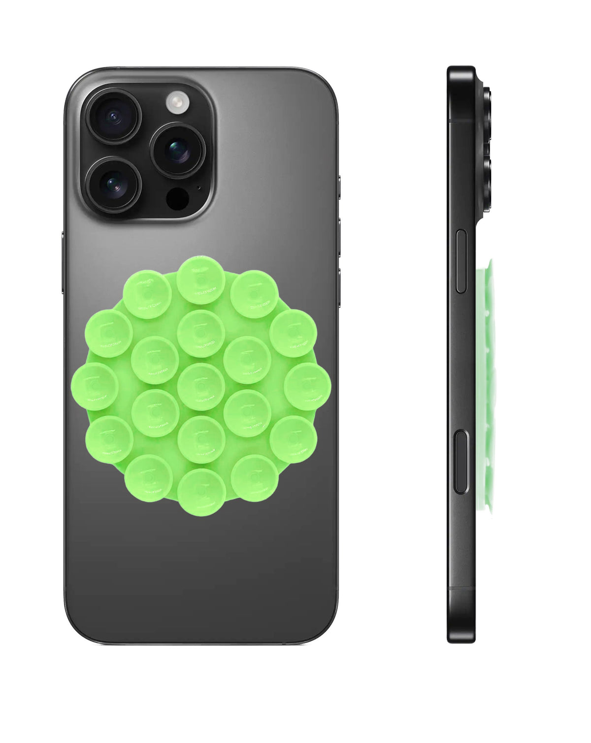Silicone Suction Cup Phone Holder - Green