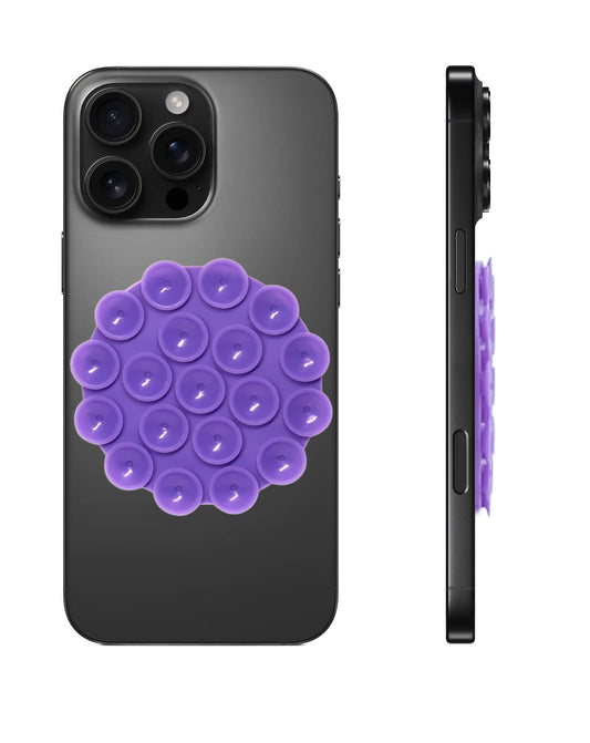 Silicone Suction Cup Phone Holder - Purple