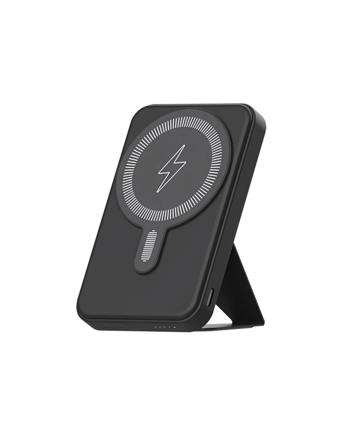 MagSafe Foldable Magnetic Power Bank 15W Wireless / 20W PD Power Bank with USB-C — Black, 5000 mAh