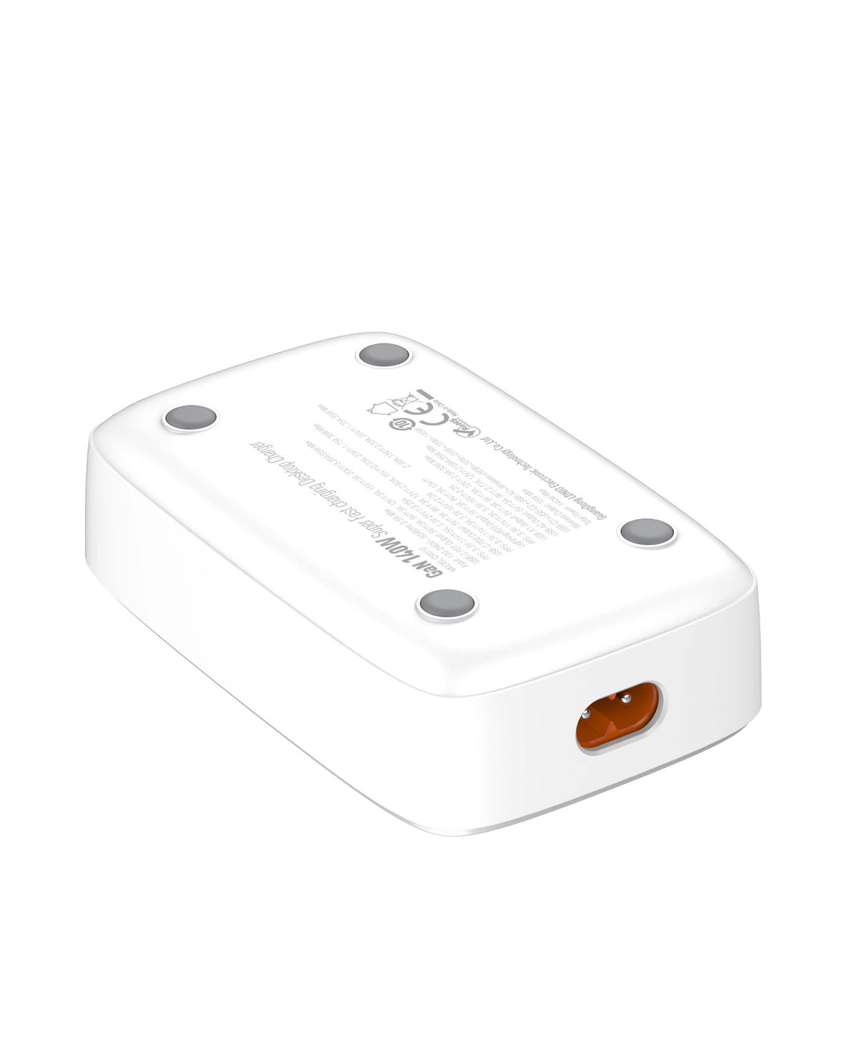 LDNIO Q4010 2x USB A+ 2x USB-C Desktop + Wireless Charger — 140W, Silver