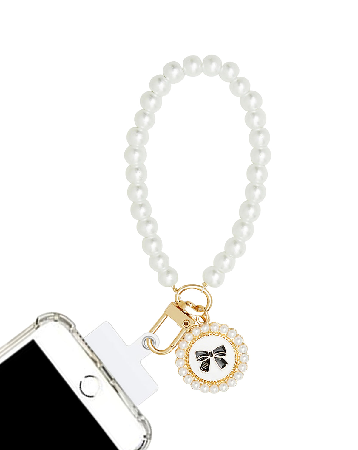 Pearl Rope Bracelet Phone Lanyard Wristbands - Colorful — 0.4ft
