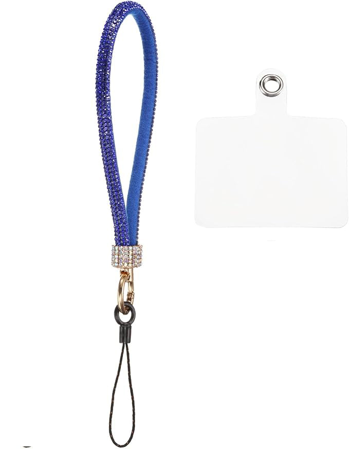 Diamond Bracelet Phone Lanyard Wristbands - Blue — 0.4ft