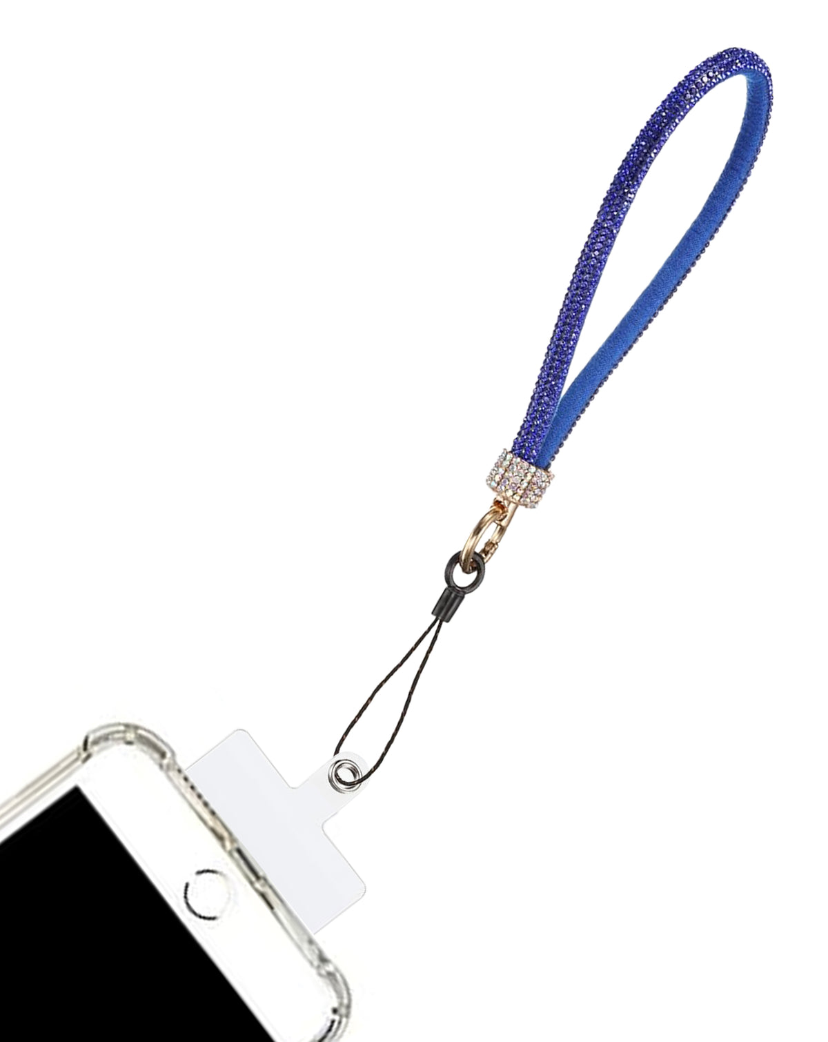 Diamond Bracelet Phone Lanyard Wristbands - Blue — 0.4ft