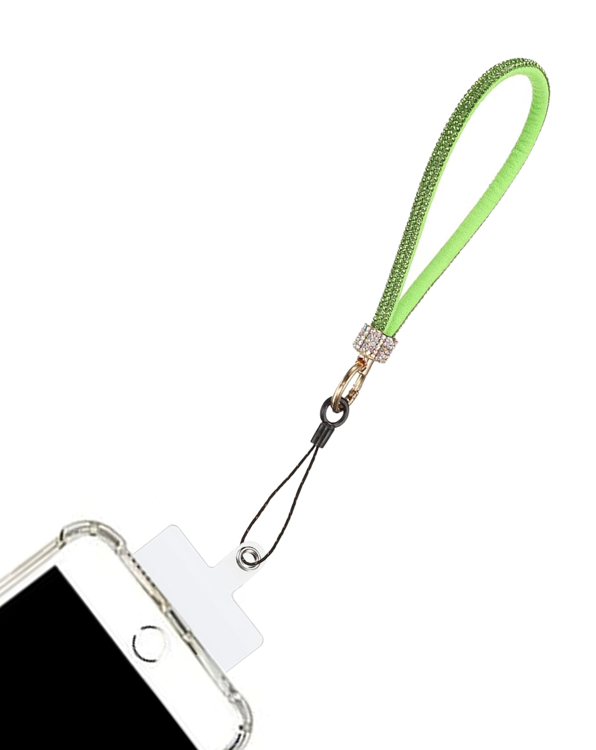 Diamond Bracelet Phone Lanyard Wristbands - Green — 0.4ft