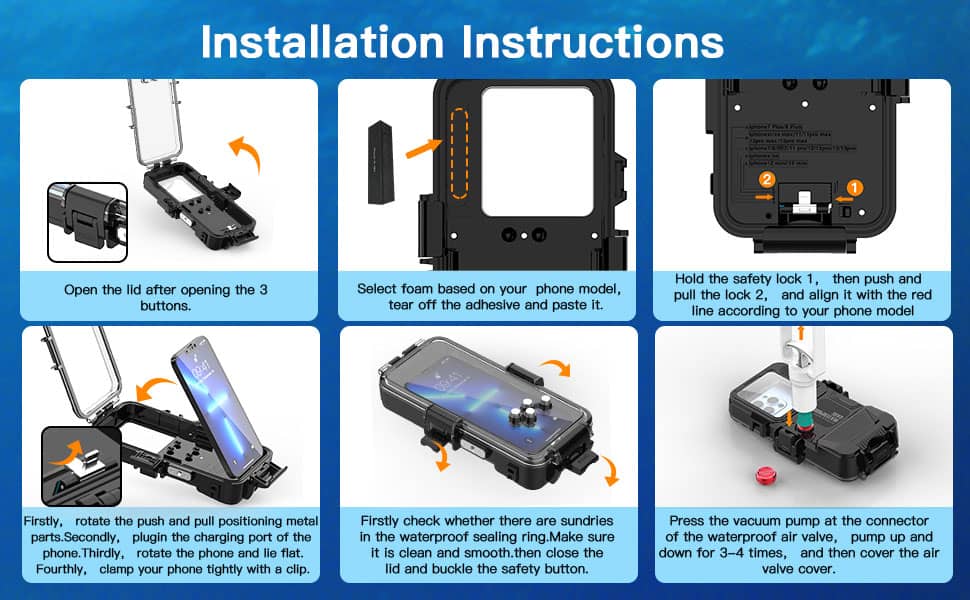 Redpepper Diving Waterproof Case — 30M / 98ft, Only for iPhone