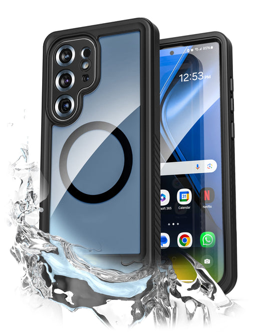 Crystal Clear Water-Resistant Case for Galaxy S25 Ultra