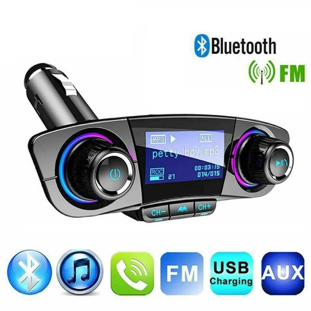 Bluetooth Car FM Transmitter MP3 Player Hands free Radio Adapter Kit USB Charger