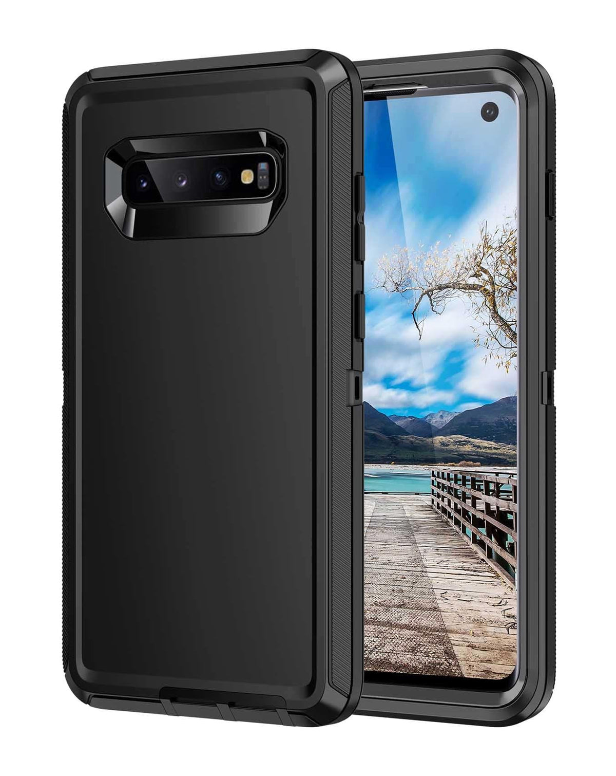 Heavy-Duty Shockproof Case for Galaxy S10E — Black