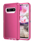 Heavy-Duty Shockproof Case for Galaxy S10E — Hot Pink & White